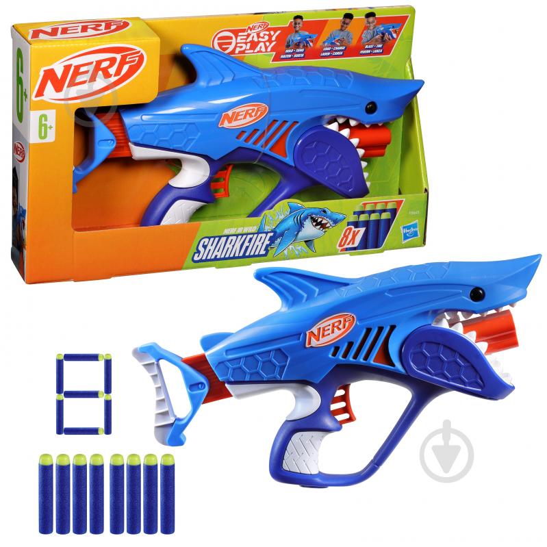 Бластер Hasbro іграшковий Шаркфаєр серії Nerf Wild F8645 - фото 1