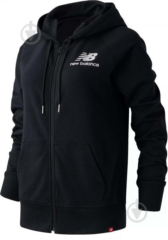Джемпер New Balance ESSENTIALS FZ WJ03530BK р.M черный - фото 1
