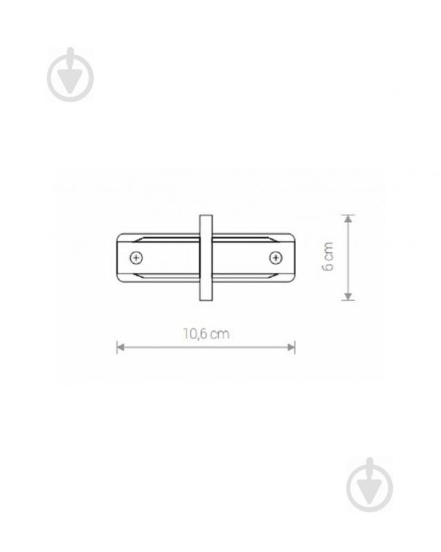 Соединитель линейный Nowodvorski Profile Recessed Straight Connector Wh белый 8967 - фото 2