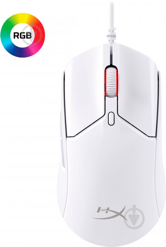 Миша HyperX Pulsefire Haste 2 white (6N0A8AA) - фото 7