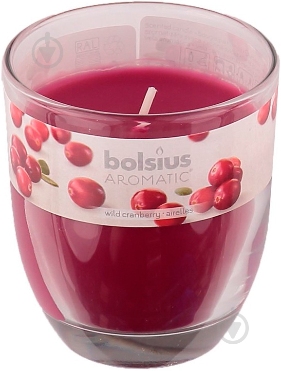 Свеча ароматическая Bolsius Клюква 8х7 см - фото 1