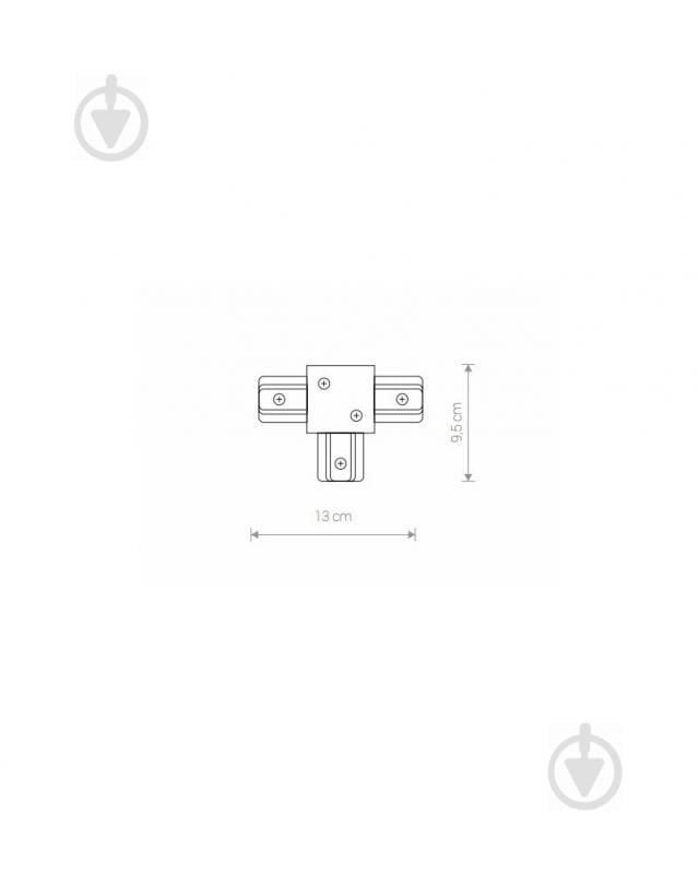 Соединитель Т-образный Nowodvorski Profile Recessed T-Connector Wh белый 8834 - фото 2
