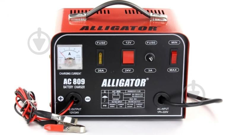 Зарядное устройство трансформаторное Alligator AC809 20 А 200 А/год (AC809) - фото 2
