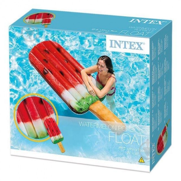 Матрас надувной Intex 191х76 см 58751 Эскимо арбуз - фото 1