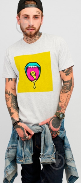 Футболка YAPPI MG1237 р.S серый - фото 1