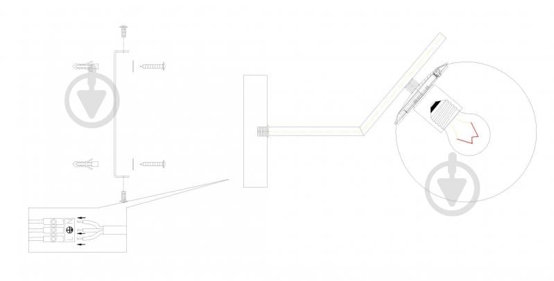 Светильник настенный Sensio Nantes 40 Вт E27 белый/золото ALPL-PL321148W-1 - фото 5 Светильник настенный Sensio Nantes 40 Вт E27 белый/золото ALPL-PL321148W-1 - фото 5
