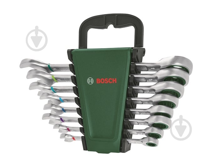 Набір ключів комбінованих Bosch з тріскачкою 8 шт. 1600A027PS - фото 3