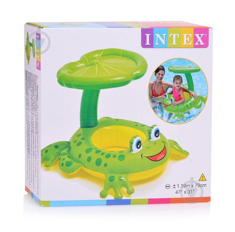 Плот надувной Intex Лягушка 119х79 56584 - фото 2