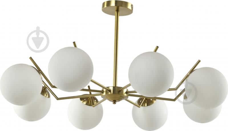 Люстра стельова Sensio Nantes 8x40 Вт E27 білий ALPL-PL321148-8 - фото 1