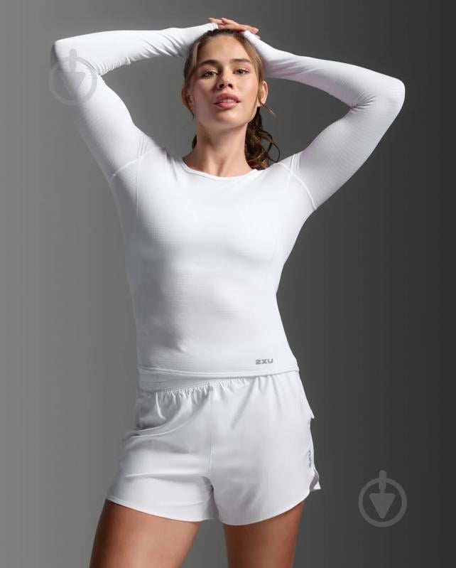 Футболка 2XU Ignition Grid Base Layer WR7417a_WHT/SRF р.S білий - фото 1