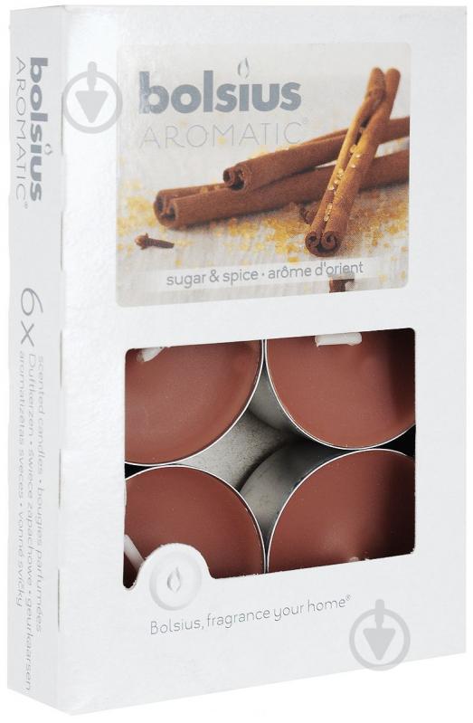 Набор свечей ароматических Bolsius Корица 6 шт. - фото 1