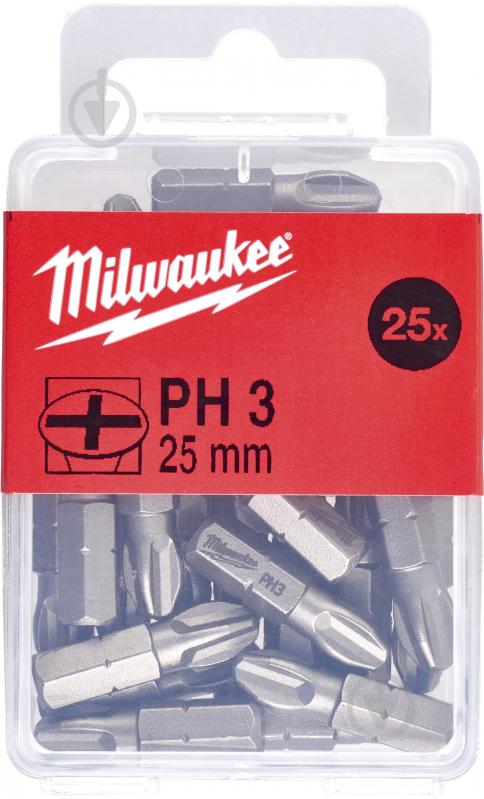 Бита Milwaukee PH3 25 шт. 4932399588 - фото 1
