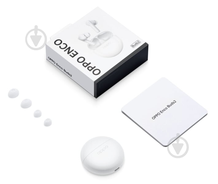 Bluetooth-гарнітура OPPO Enco Buds 2 white (ETE41 MOONLIGHT) - фото 9