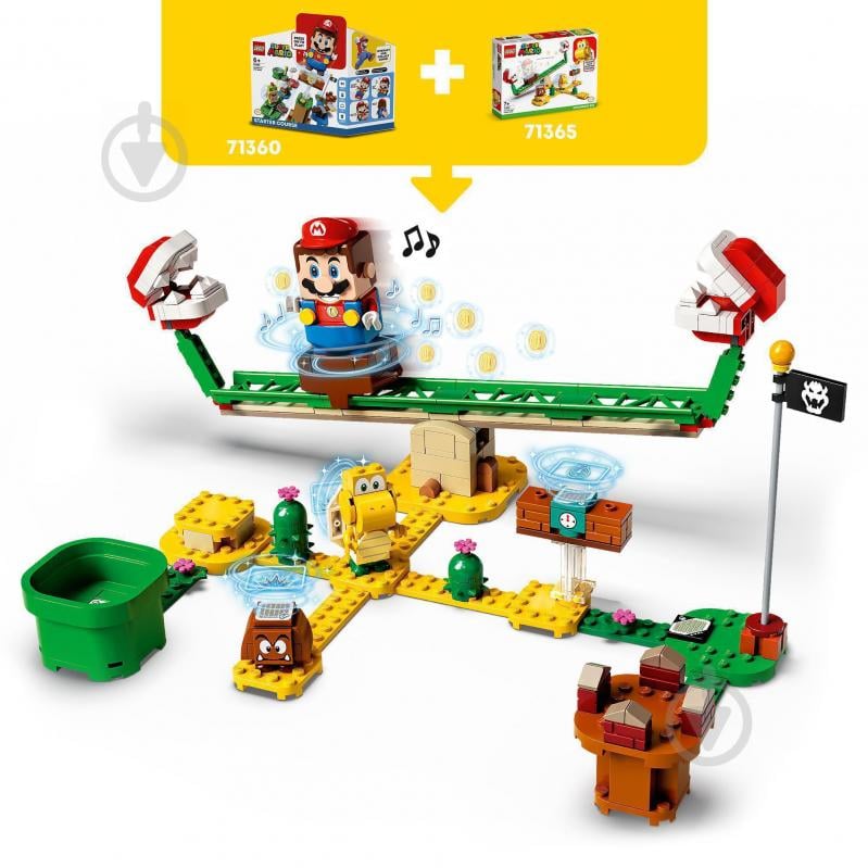 Конструктор LEGO Super Mario Дрифт-заїзд із рослиною-піраньєю. Додатковий рівень 71365 - фото 4