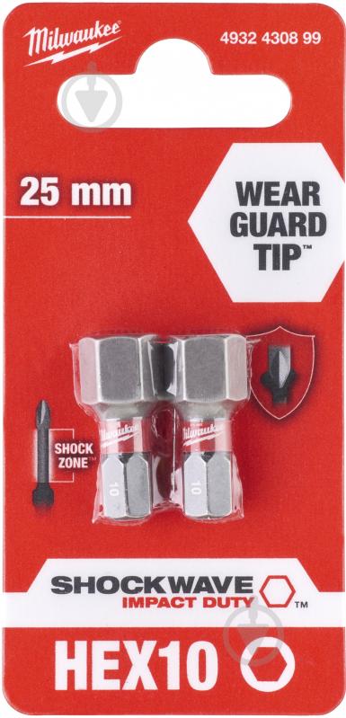 Бита Milwaukee HEX 2 шт. 4932430899 - фото 1
