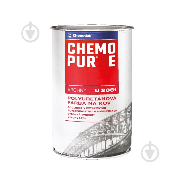 Краска Chemolak CHEMOPUR E U 2081 серый глянець 0,8 л - фото 1