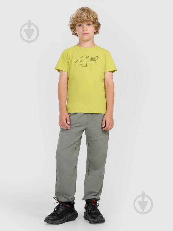 Футболка 4F TSHIRT M2417 4FJWAW25TTSHM2417-72S р.128 жовтий - фото 5