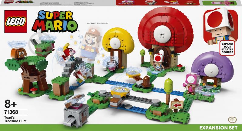 Конструктор LEGO Super Mario Пошук скарбів із Тоадом. Додатковий рівень 71368 - фото 1