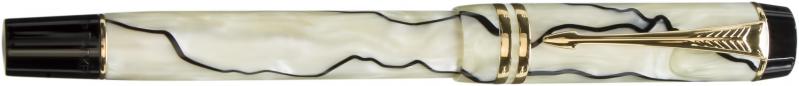 Ручка перьевая Parker Duofold перламутрово-черный - фото 1