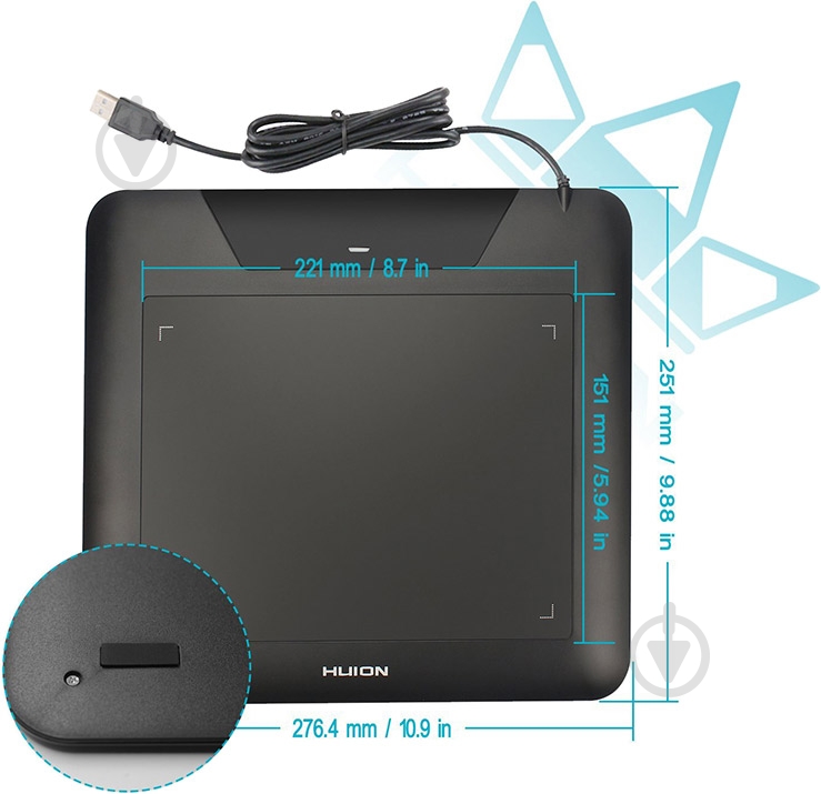 Планшет графический Huion 680S - фото 8