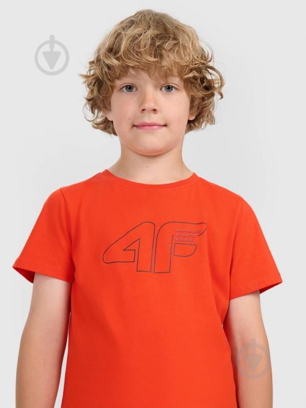 Футболка 4F TSHIRT M2417 4FJWAW25TTSHM2417-62S р.140 помаранчевий - фото 3