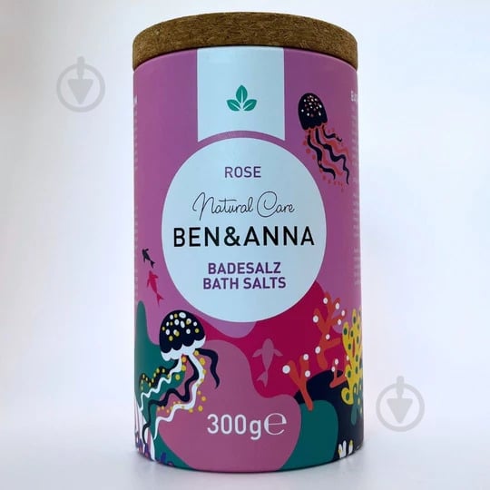 Сіль для ванн BEN&ANNA Троянда 300 г - фото 1