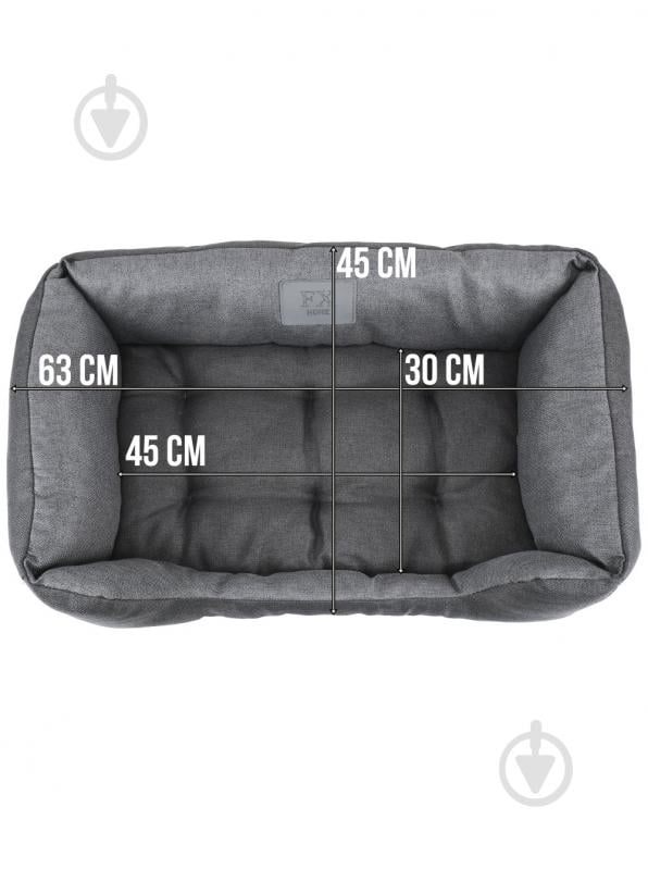 Лежак FX home Mальмо 60х40х18 см, сірий - фото 5