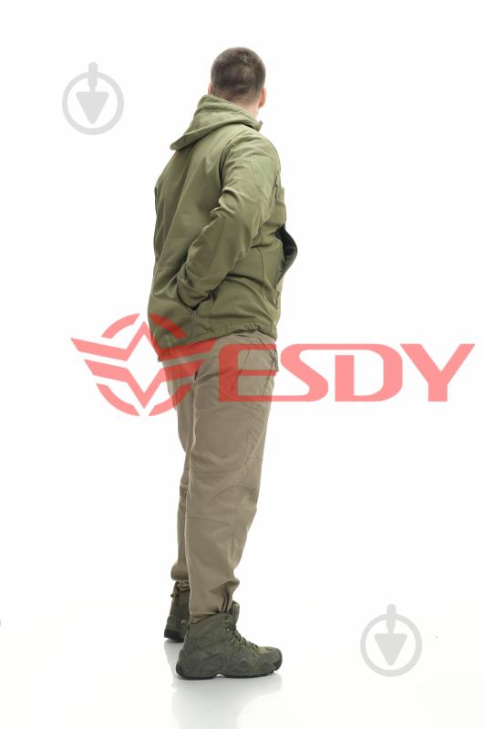 Куртка мужская демисезонная ESDY тактические SOFTSHELL SHARK SKIN 01 р.XXL оливковая - фото 4