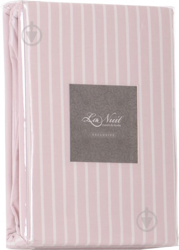 Комплект постельного белья Stonewash pink 2,0 в полоску La Nuit - фото 6