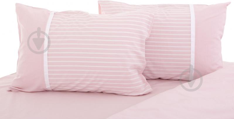 Комплект постельного белья Stonewash pink 2,0 в полоску La Nuit - фото 3