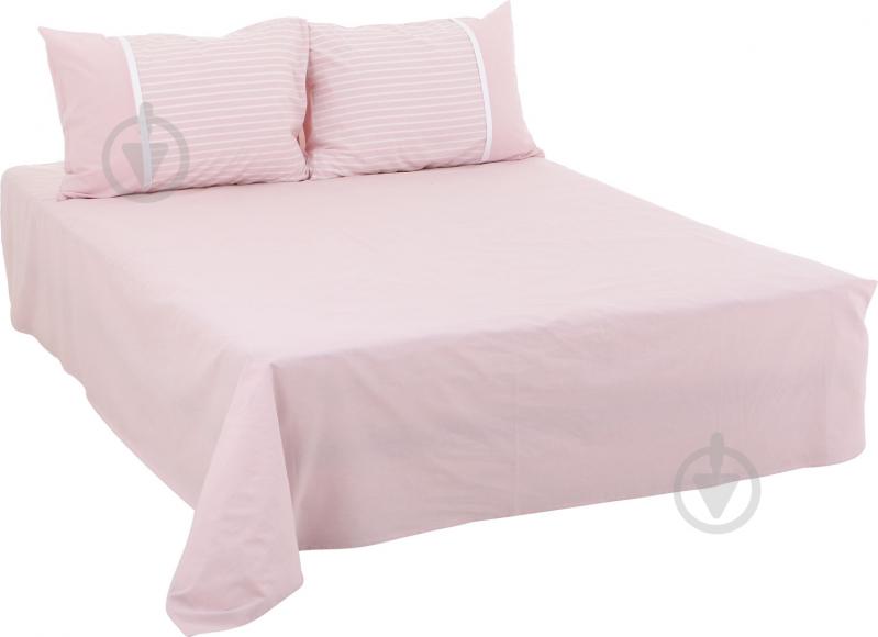 Комплект постельного белья Stonewash pink 2,0 в полоску La Nuit - фото 2