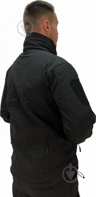 Куртка мужская демисезонная ESDY тактическая SOFTSHELL TACTIC 02 р.XL черная - фото 6