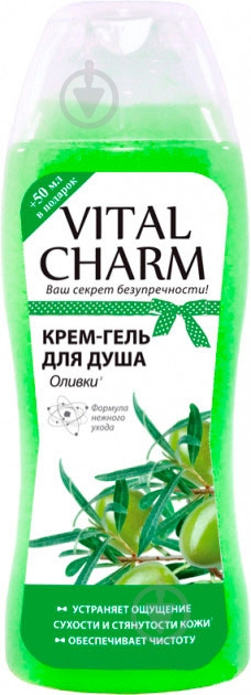 Крем-гель для душа Vital Charm Оливковый 250 мл - фото 1