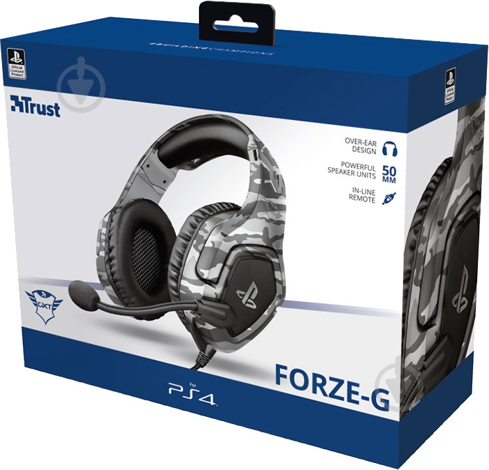 Гарнітура Trust GXT 488 FORZE-B PS4 grey (23531) - фото 5