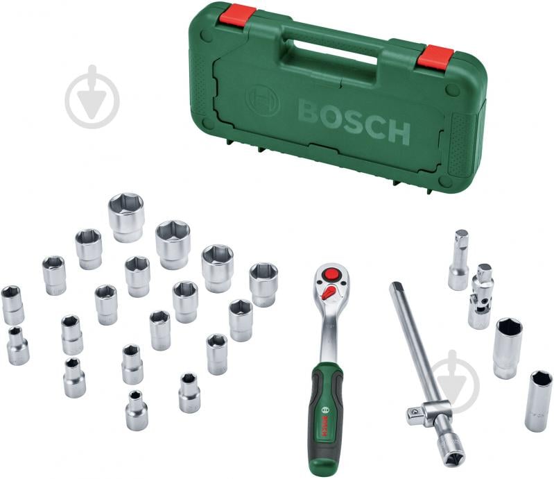 Набор трещоток 1/2" Bosch 25 шт. 1600A02Z9F - фото 2