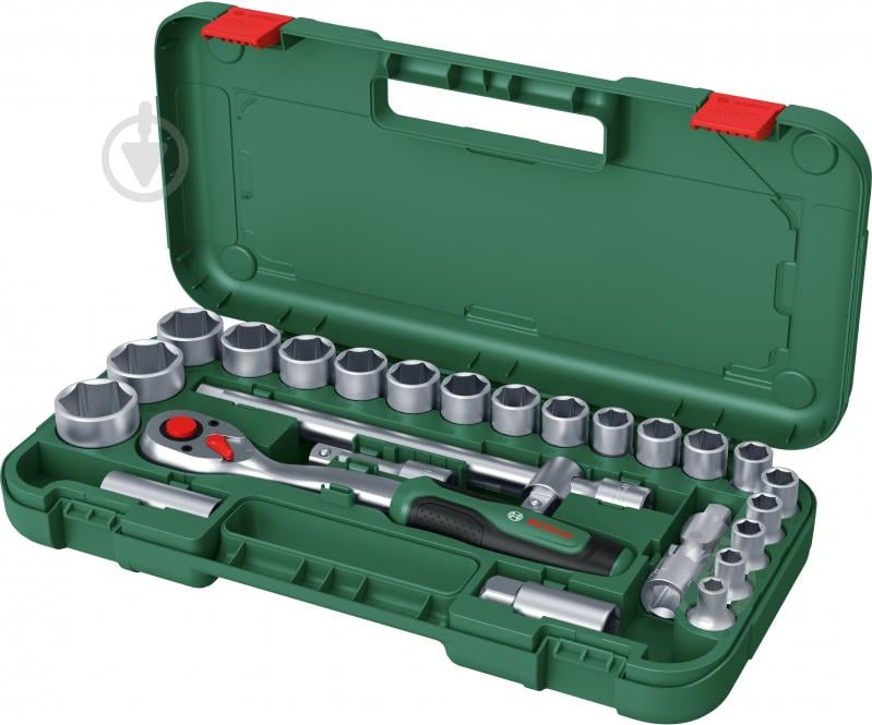 Набор трещоток 1/2" Bosch 25 шт. 1600A02Z9F - фото 3