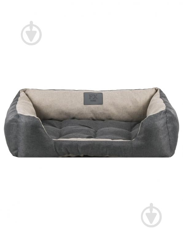 Лежак FX home Mальмо 60х40х18 см, бежево-сірий - фото 1 Лежак FX home Mальмо 60х40х18 см, бежево-сірий - фото 1