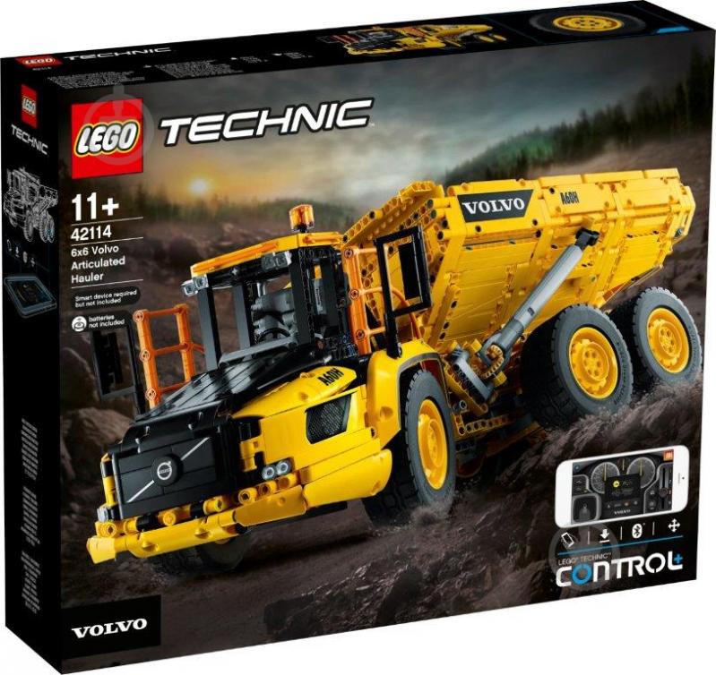 Конструктор LEGO Technic Сочлененный самосвал Volvo A25F 6х6 42114 - фото 1