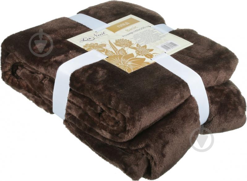 Плед Basic 160x200 см темно-коричневый La Nuit - фото 3 Плед Basic 160x200 см темно-коричневый La Nuit - фото 3