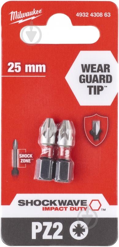 Бита Milwaukee PZ2 1 шт. 4932430863 - фото 1