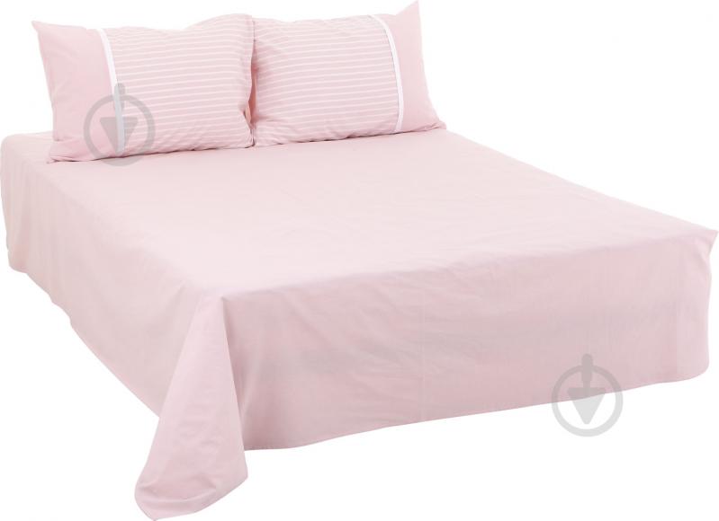 Комплект постельного белья Stonewash pink 1,5 в полоску La Nuit - фото 2