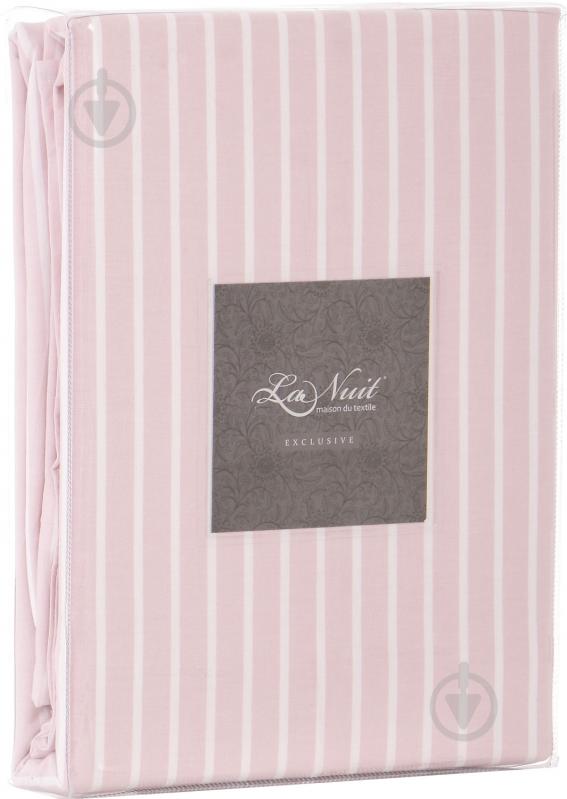 Комплект постельного белья Stonewash pink 1,5 в полоску La Nuit - фото 6