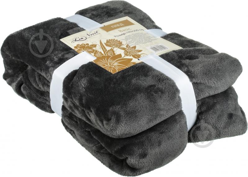 Плед Basic 160x200 см темно-серый La Nuit - фото 3