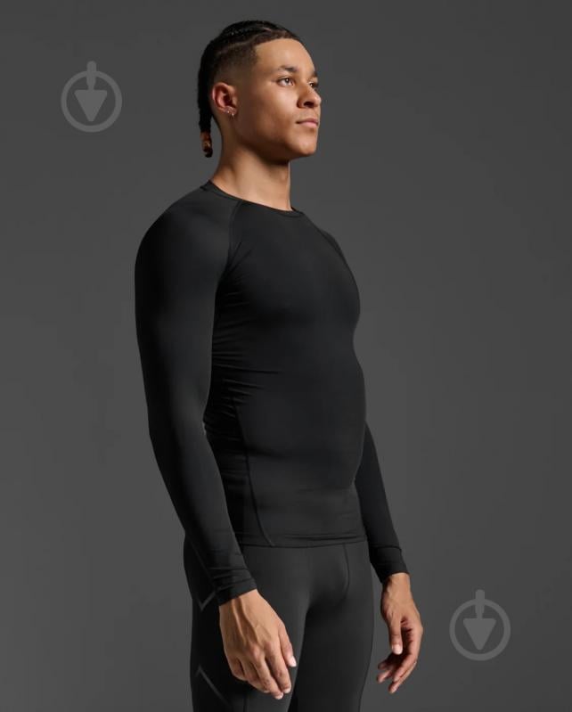 Футболка 2XU Core Compression Long Sleeve MA6398a_BLK/NLO р.2XL черный - фото 3