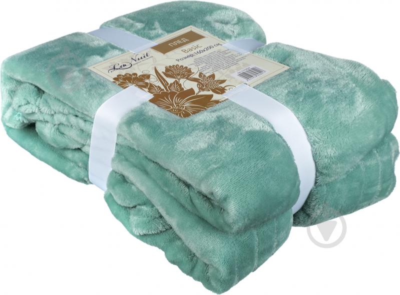 Плед Basic 160x200 см мятный La Nuit - фото 3