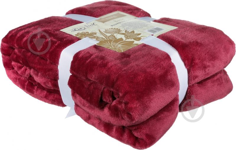 Плед Basic 160x200 см малиновый La Nuit - фото 3