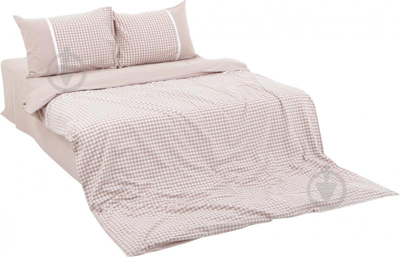 Комплект постельного белья Stonewash beige 2,0 бежево-белый La Nuit - фото 1