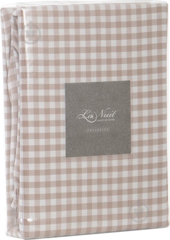 Комплект постельного белья Stonewash beige 2,0 бежево-белый La Nuit - фото 6