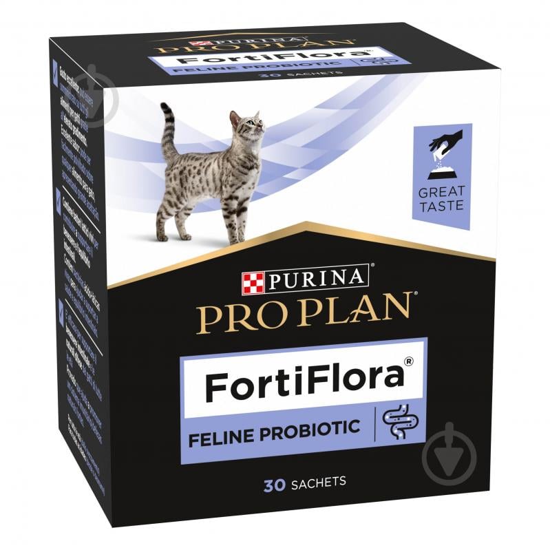 Пробіотик для котів ProPlan by Purina FortiFlora - фото 1 Пробіотик для котів ProPlan by Purina FortiFlora - фото 1