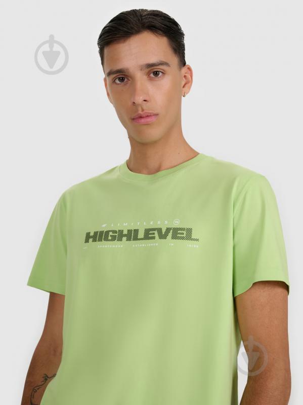 Футболка 4F TSHIRT M3128 4FWAW25TTSHM3128-42S р.L зелений - фото 4 Футболка 4F TSHIRT M3128 4FWAW25TTSHM3128-42S р.L зелений - фото 4